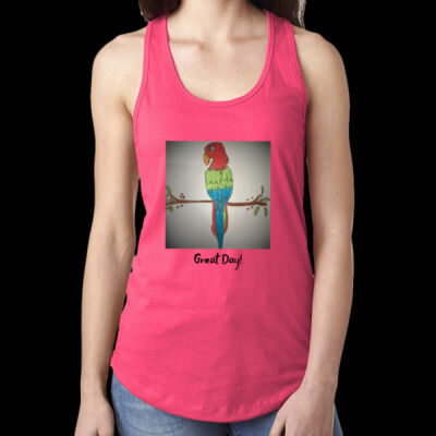 Avis Parrot - Ladies' Ideal Racerback Tank Thumbnail