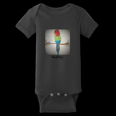 Avis Parrot - Infant Short Sleeve Baby Rib Bodysuit Thumbnail
