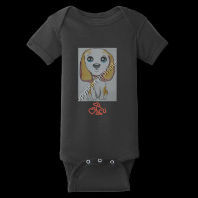 Avis Puppy - Infant Short Sleeve Baby Rib Bodysuit Thumbnail