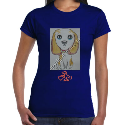 Avis Puppy - Ladies Premium Cotton Tee Thumbnail