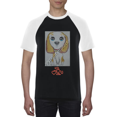 Avis Puppy - Premium Cotton Raglan Tee Thumbnail