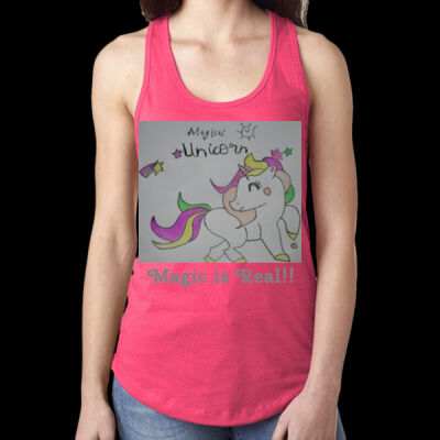 Aivs Magical Unicorn - Ladies' Ideal Racerback Tank Thumbnail