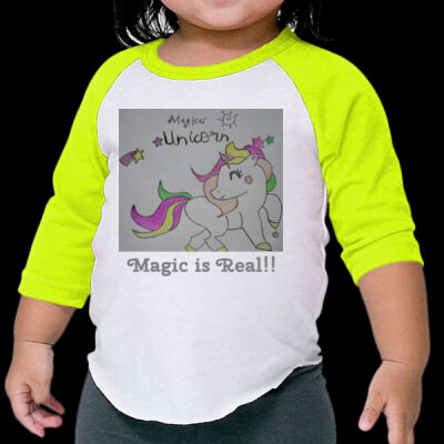 Aivs Magical Unicorn - Infant Poly-Cotton 3/4-Sleeve Tee Thumbnail