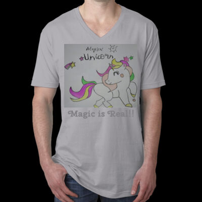Aivs Magical Unicorn - Men's Cotton V Thumbnail