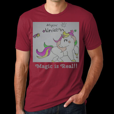 Aivs Magical Unicorn - Unisex Cotton T-Shirt Thumbnail