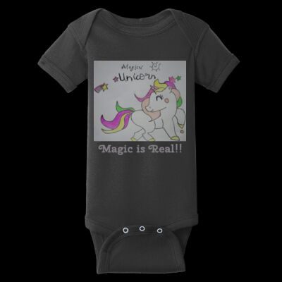 Aivs Magical Unicorn - Infant Short Sleeve Baby Rib Bodysuit Thumbnail
