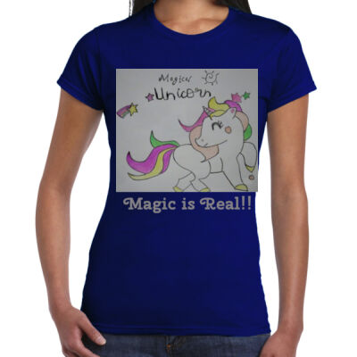 Aivs Magical Unicorn - Ladies Premium Cotton Tee Thumbnail
