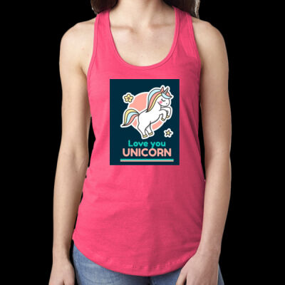 Avis Unicorn - Ladies' Ideal Racerback Tank Thumbnail