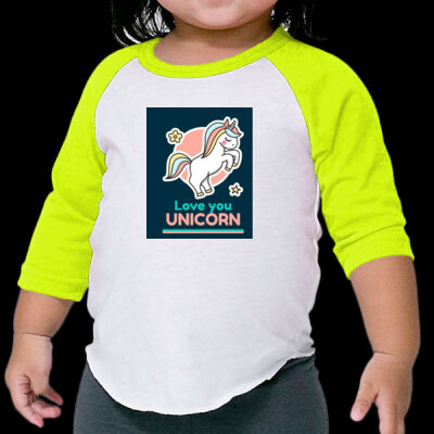 Avis Unicorn - Infant Poly-Cotton 3/4-Sleeve Tee Thumbnail