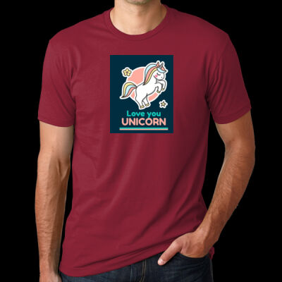 Avis Unicorn - Unisex Cotton T-Shirt Thumbnail