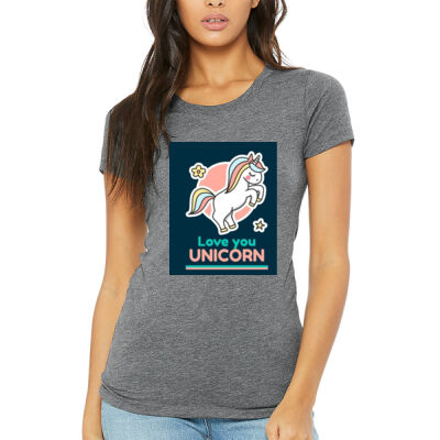 Avis Unicorn - Women's Triblend Tee (Retail Quality) Thumbnail