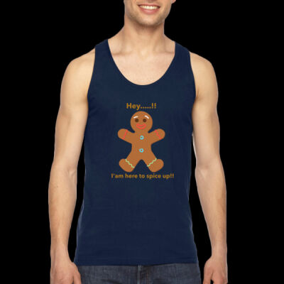 Avis funny ginger bread man- Unisex Fine Jersey Tank Thumbnail