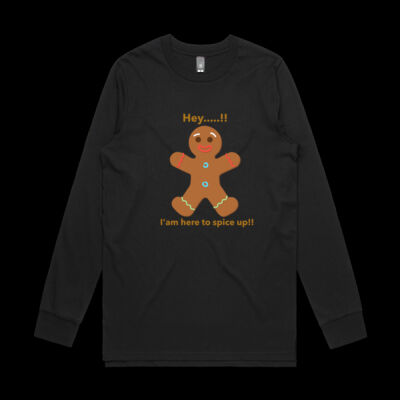 Avis funny ginger bread man - Base Organic L/S  Thumbnail
