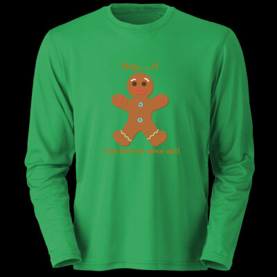 Avis funny ginger bread man - Soft Touch L/S Round Neck Tee Thumbnail