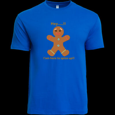 Avis funny ginger bread man - Soft Touch Round Neck Tee Thumbnail