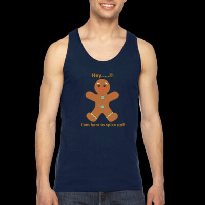 Avis funny ginger bread man- Unisex Fine Jersey Tank Thumbnail