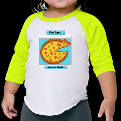 Avis Pizza Quotes- Infant Poly-Cotton 3/4-Sleeve Tee Thumbnail