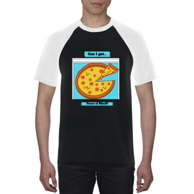 Avis Pizza Quotes- Premium Cotton Raglan Tee Thumbnail