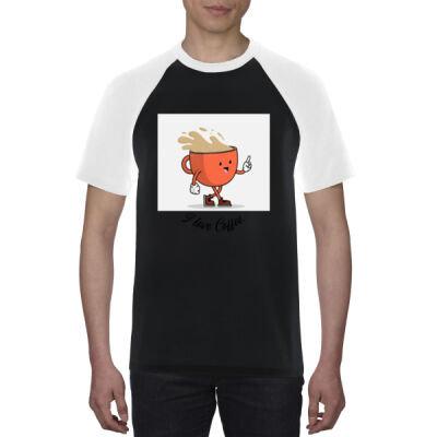 Avis coffee love- Premium Cotton Raglan Tee Thumbnail