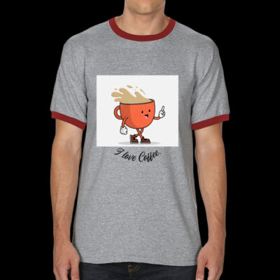 Avis coffee love- Ringer Tee Thumbnail