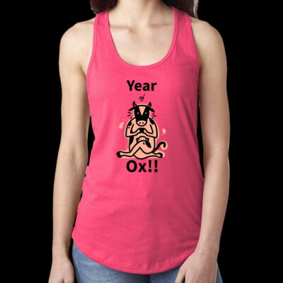 Avis ox year - Ladies' Ideal Racerback Tank Thumbnail