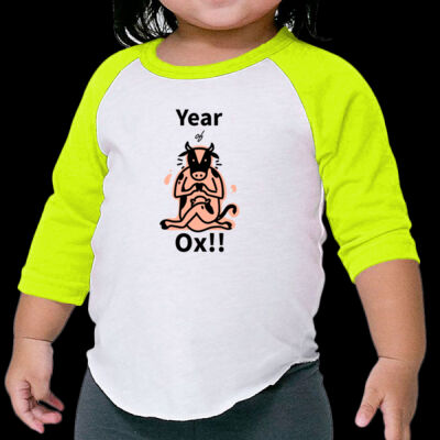 Avis ox year - Infant Poly-Cotton 3/4-Sleeve Tee Thumbnail