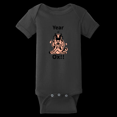 Avis ox year - Infant Short Sleeve Baby Rib Bodysuit Thumbnail