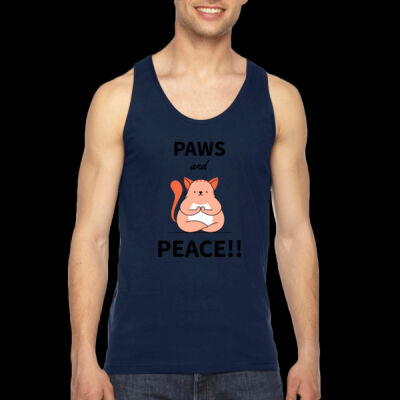 Avis Paws and Peace- Unisex Fine Jersey Tank Thumbnail