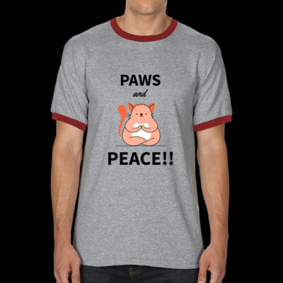 Avis Paws and Peace- Ringer Tee Thumbnail