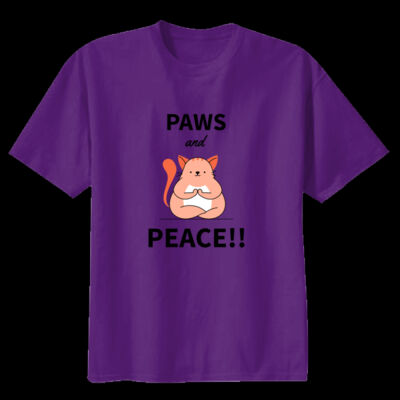 Avis Paws and Peace- Youth Premium Cotton Tee Thumbnail