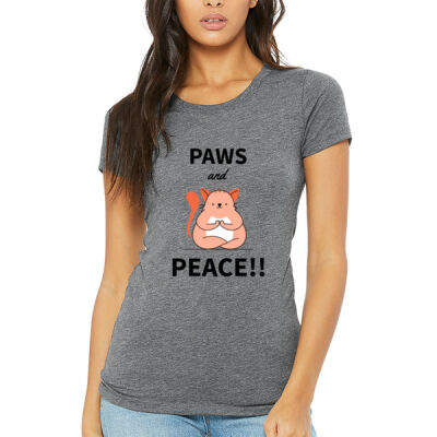 Avis Paws and Peace- Women's Triblend Tee Thumbnail