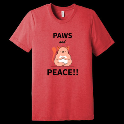 Avis Paws and Peace- Unisex Triblend Tee Thumbnail