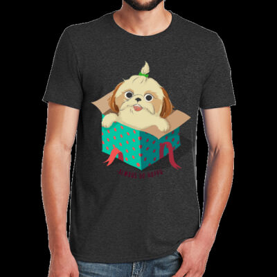 Avis cute happy puppy- Lightweight Tee Thumbnail