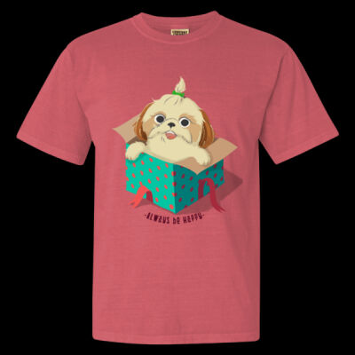 Avis cute happy puppy- Heavyweight Ring Spun Tee Thumbnail