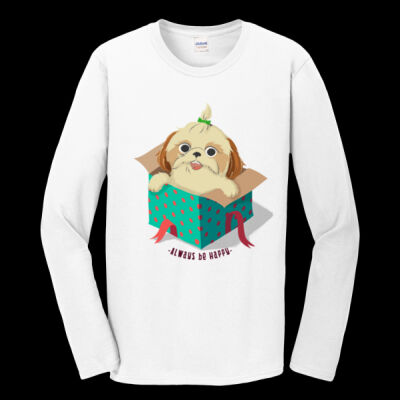Avis cute happy puppy- Premium Cotton L/S Thumbnail