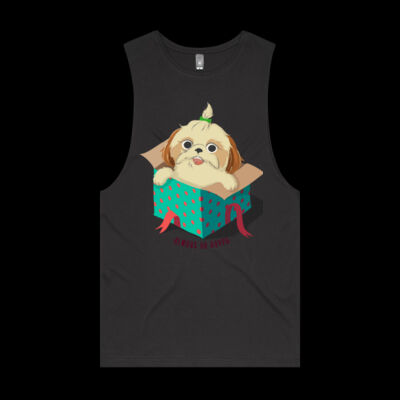 Avis cute happy puppy- Barnard Tank Thumbnail