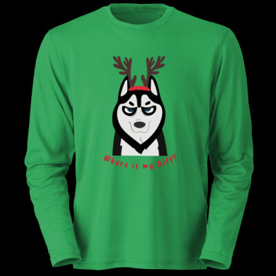 Avis funny Pedro dog Christmas- Soft Touch L/S Round Neck Tee Thumbnail