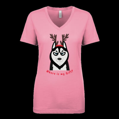 Avis funny Pedro dog Christmas- Ladies' Ideal V Thumbnail