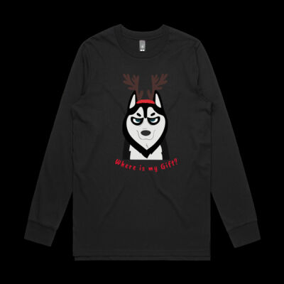 Avis funny Pedro dog Christmas -Base Organic L/S  Thumbnail