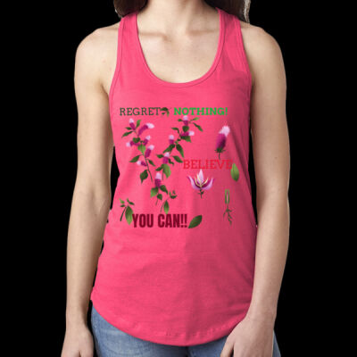 Avis Believe you can- Ladies' Ideal Racerback Tank Thumbnail