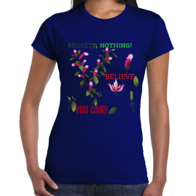 Avis Believe you can- Ladies Premium Cotton Tee Thumbnail