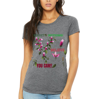 Avis Believe you can- Women's Triblend Tee Thumbnail