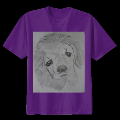Avis puppy pencil sketch- Youth Premium Cotton Tee Thumbnail