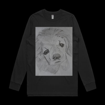 Avis puppy pencil sketch- Base Organic L/S   Thumbnail