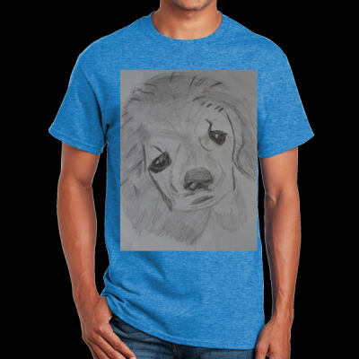 Avis puppy pencil sketch- Ultra Cotton Tee Thumbnail