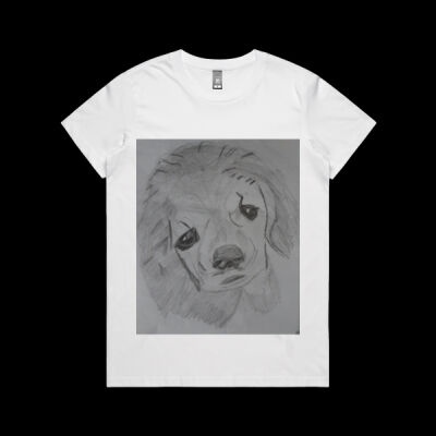 Avis puppy pencil sketch- Maple Organic Tee Thumbnail