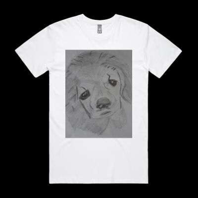 Avis puppy pencil sketch- Staple Organic Tee Thumbnail
