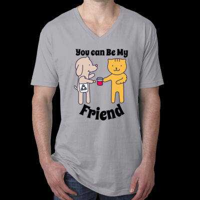 Avis you can be my friend-  - Men's Cotton V (SALE) Thumbnail