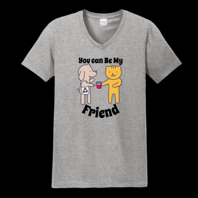 Avis you can be my friend-  - Softstyle V Neck Tee Thumbnail