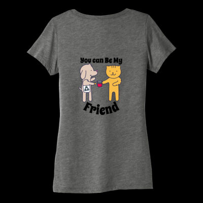 Avis you can be my friend- Women's Triblend Tee (Retail Quality) Thumbnail